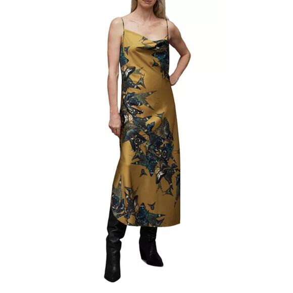 ALLSAINTS Hadley Diana Dress butterfly print size 6 (new) - Picture 4 of 7